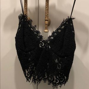 Spaghetti strap lace top